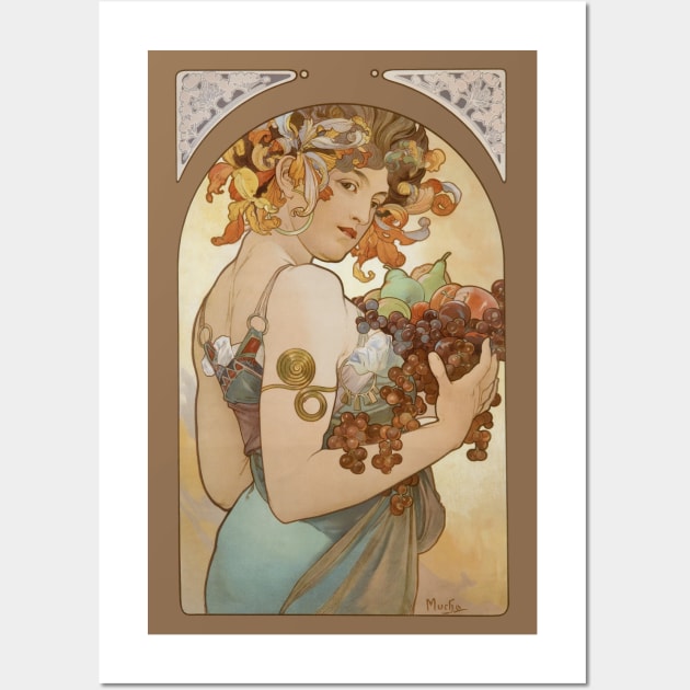 Harvest goddess with fruits Wall Art by UndiscoveredWonders